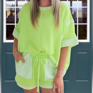 Lime Green Women's Pajama Set